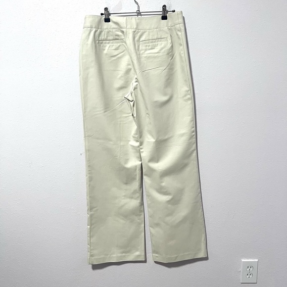 Chico's Cream straight wide leg trousers 10/M - Picture 4 of 10